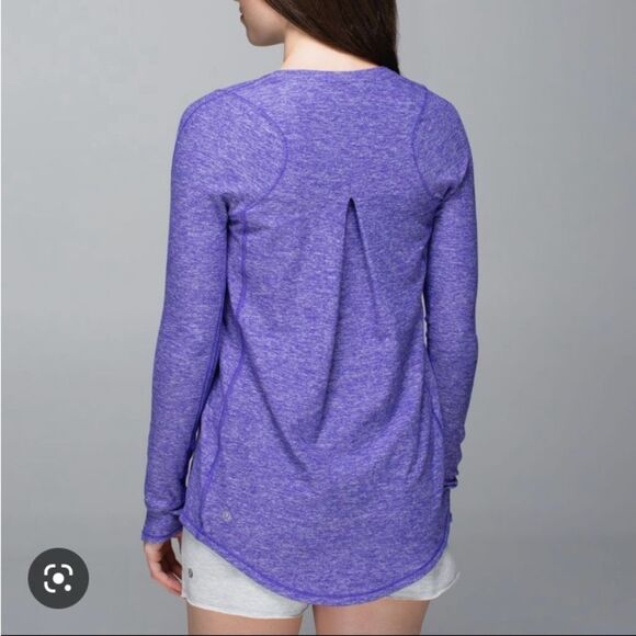Lululemon Tuck & Flow Bruised Berry Long Sleeve - Picture 2 of 8